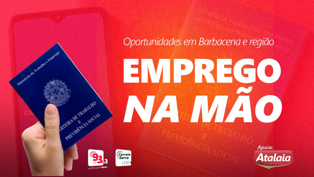 Emprego na Mão dessa quarta-feira (19/06)