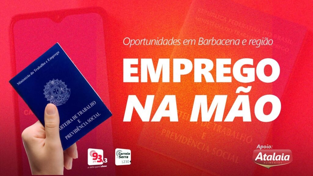 Emprego na Mão dessa quarta-feira (18/09)