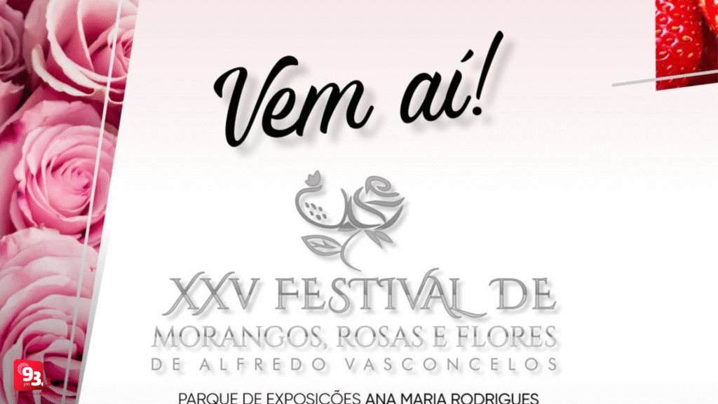 Alfredos Vasconcelos se prepara para sua 25ª Festa do Morango