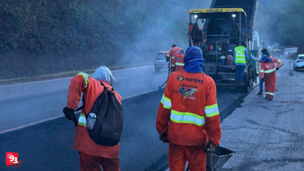 Obras na BR-040: serviços avançam em Barbacena neste fim de semana