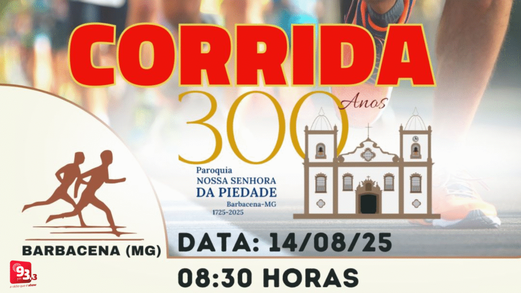 “Corrida 300 anos” celebra o jubileu da Paróquia Nossa Senhora da Piedade