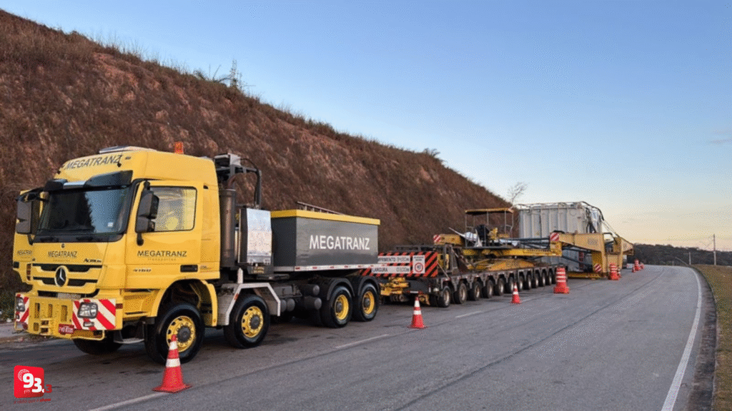 BR-040 terá nova operação para transporte de carga de 540 toneladas entre Belo Horizonte e Juiz de Fora