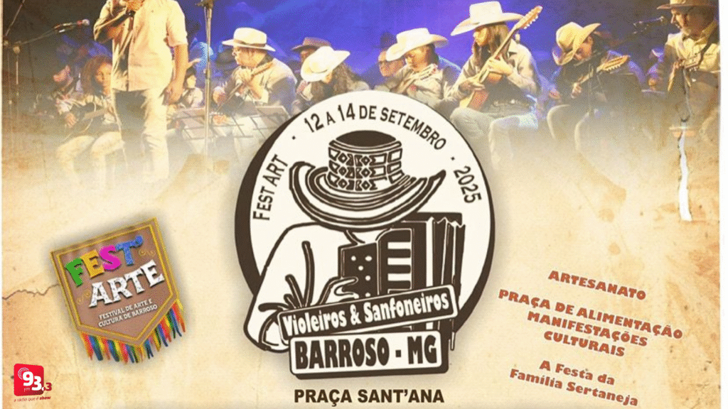 Fest Art 2025 movimenta agenda cultural de Barroso e região