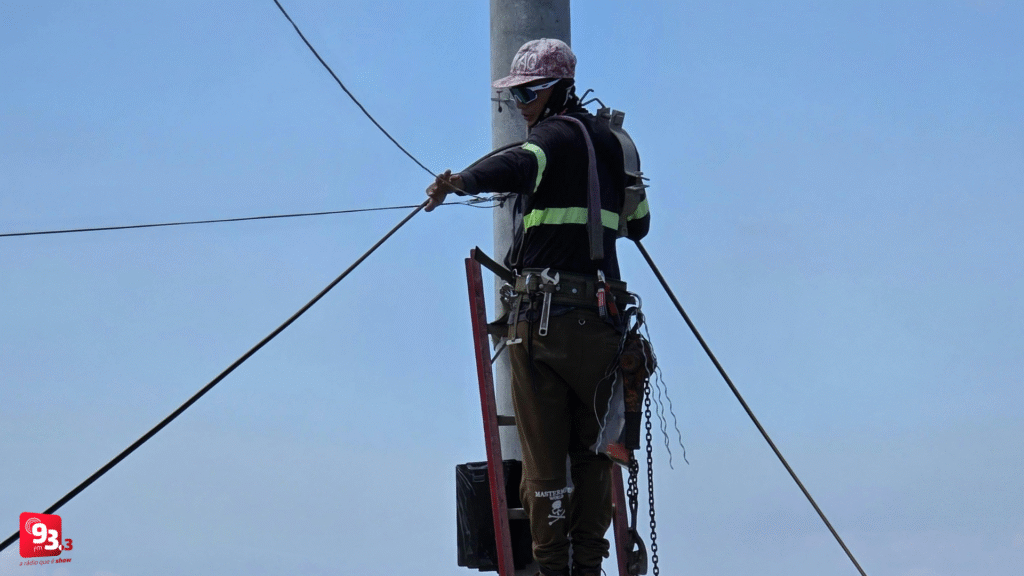 Cemig realiza manutenção da rede elétrica em São Sebastião de Torres, em Barbacena