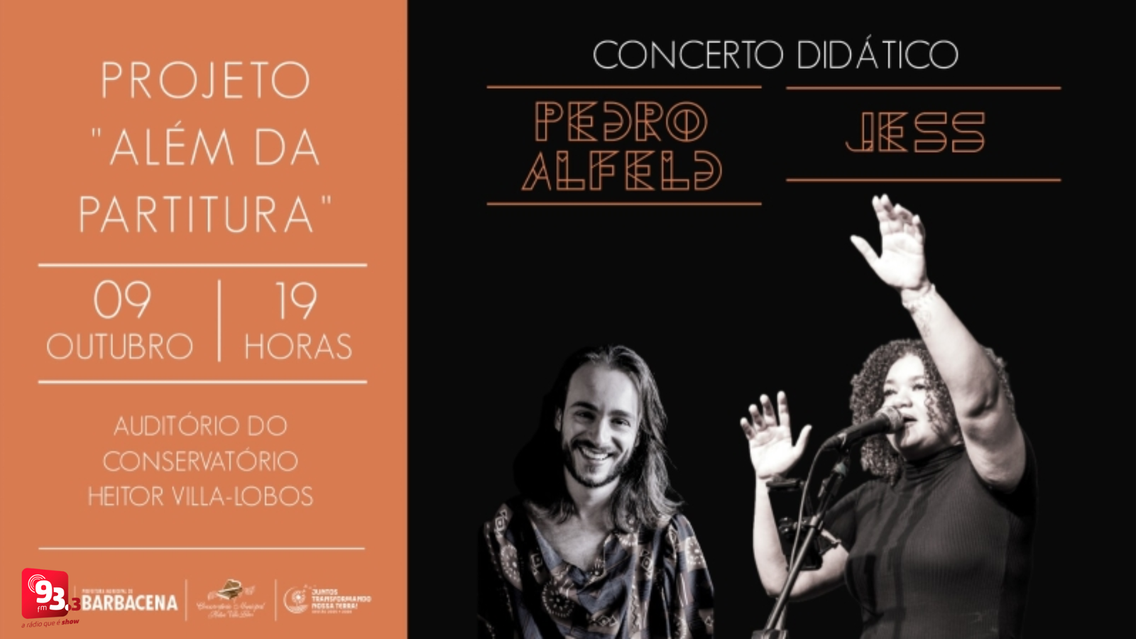 Leia mais sobre o artigo Além da Partitura recebe Pedro Alfeld e Jess, em Barbacena