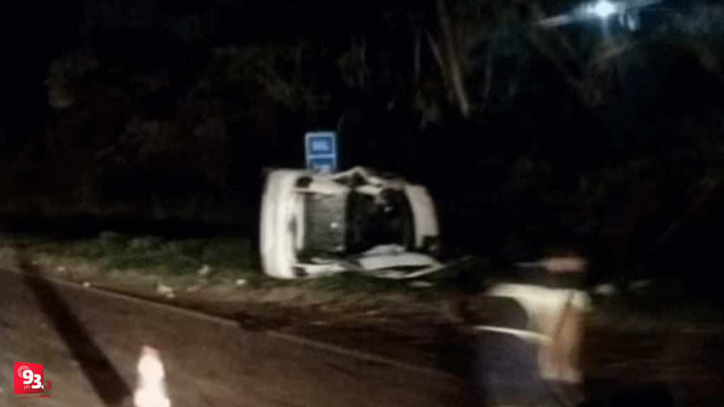 Cinco pessoas ficam feridas em acidente na BR 040, em Barbacena