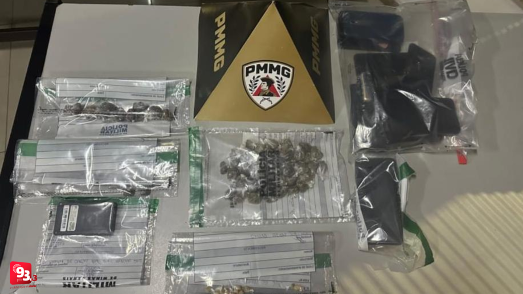 PM apreende crack e maconha no bairro Funcionários, em Barbacena