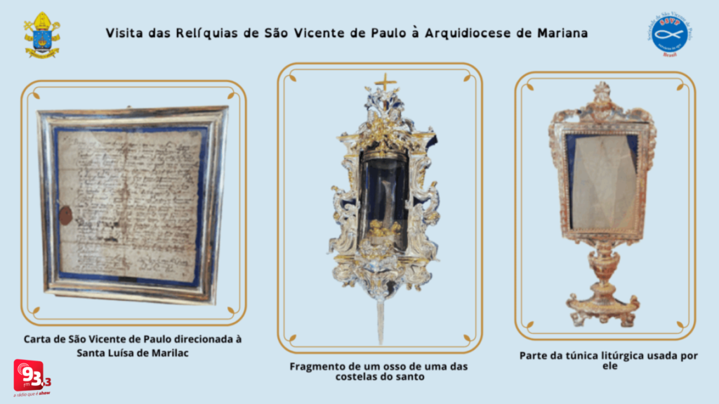 Barbacena se recebe Relíquias de São Vicente de Paula