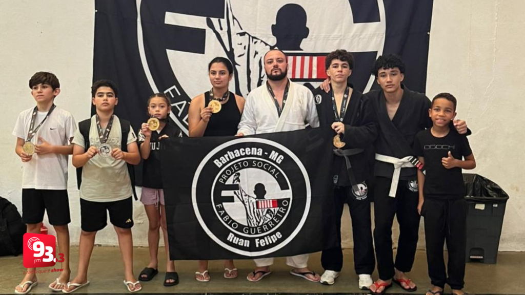 Alunos do Projeto Fábio Guerreiro, de Barbacena, conquistam doze medalhas em São João del-Rei
