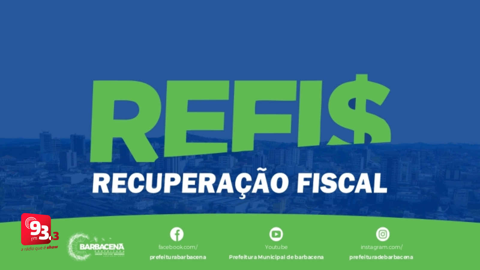 Leia mais sobre o artigo Barbacena regulamenta REFIS 2026 com descontos de até 100% em juros e multas