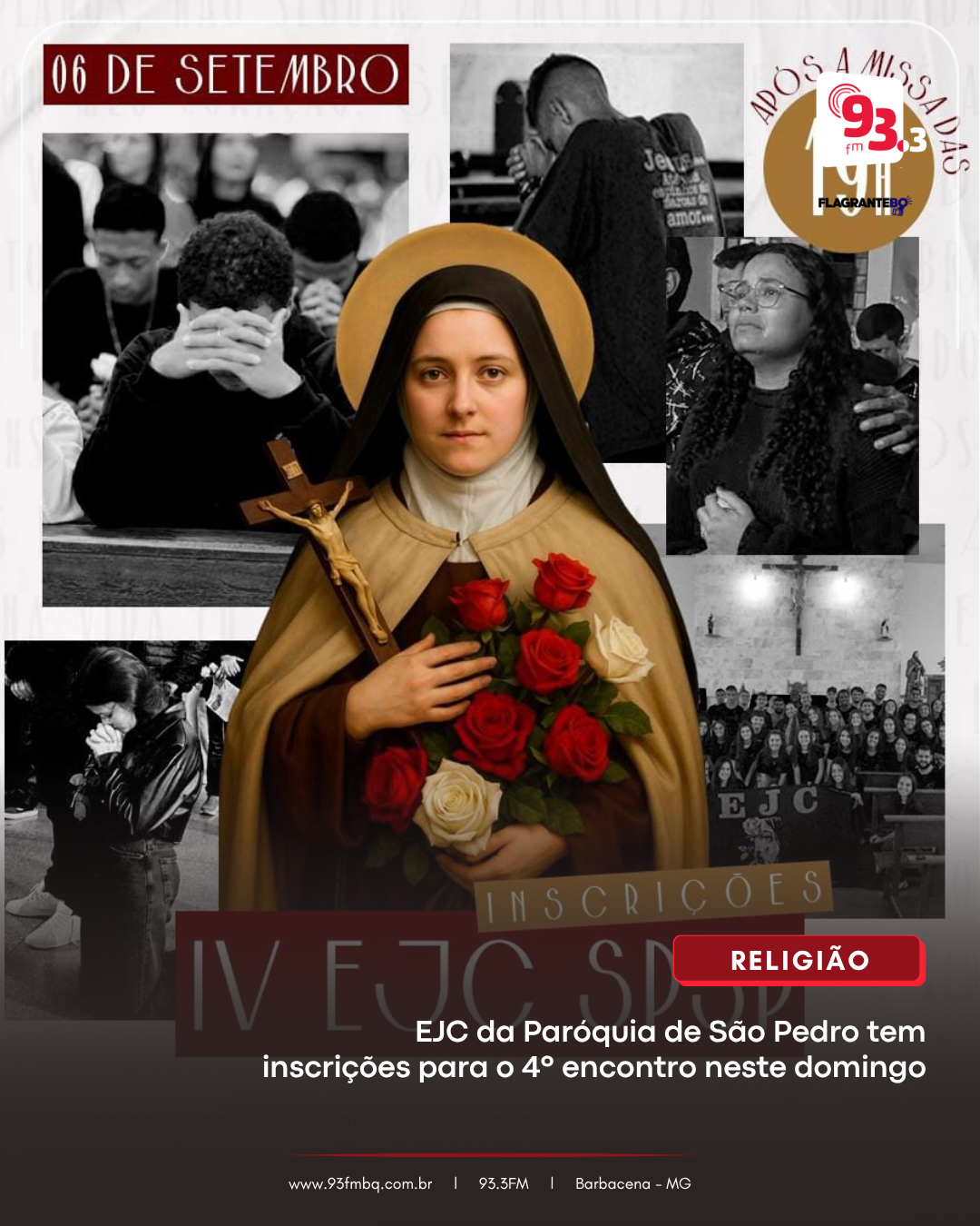 Leia mais sobre o artigo EJC da Paróquia de São Pedro tem inscrições para o 4º encontro neste domingo