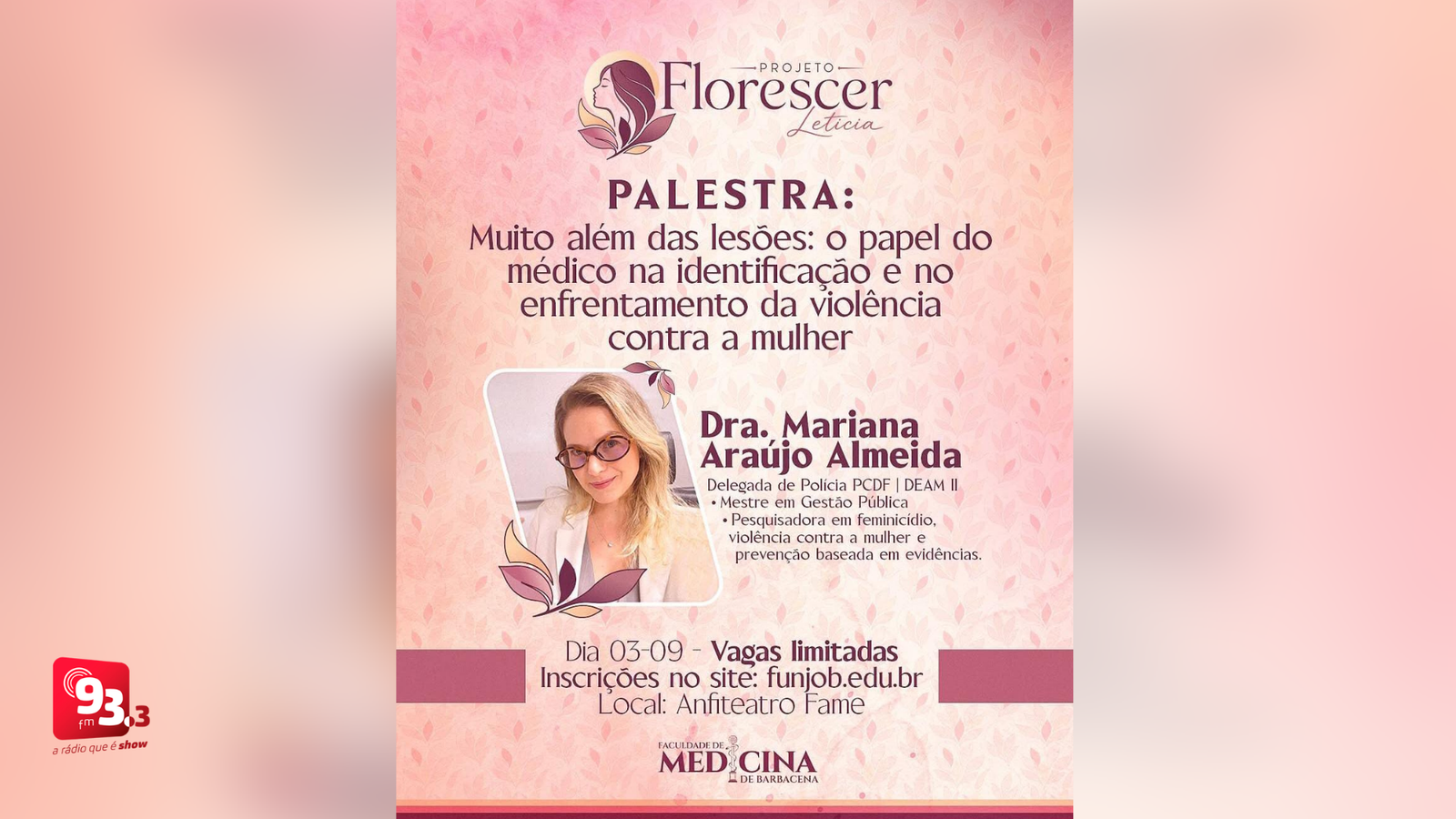 Leia mais sobre o artigo FAME promove palestra sobre atuação médica no enfrentamento à violência contra a mulher