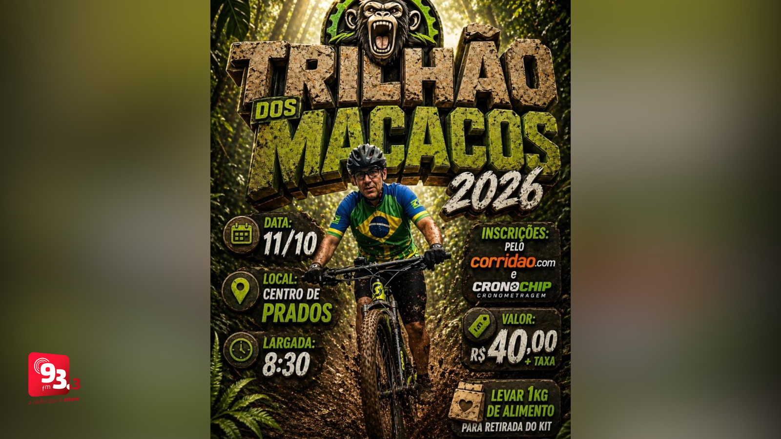 Leia mais sobre o artigo Últimos dias para inscrições do Trilhão Macacos 2026